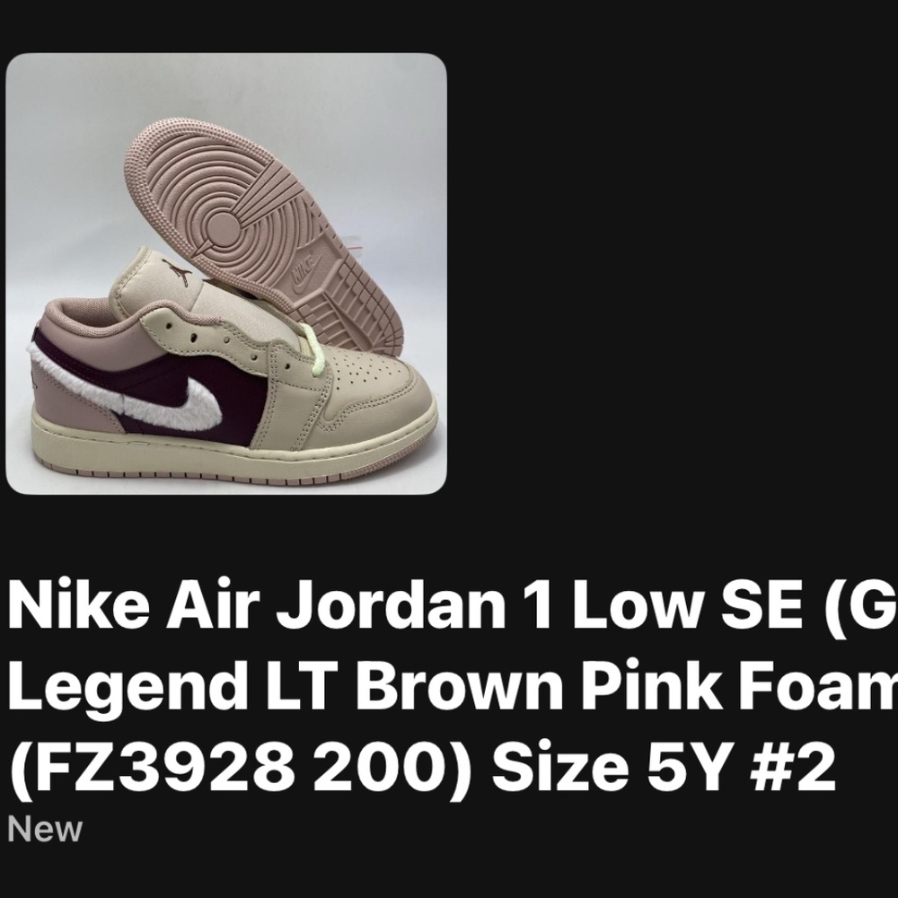 Nike Air Jordan 1 Low SE  5Y